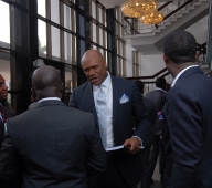 Pst. Paul Adefarasin networking with other participants 